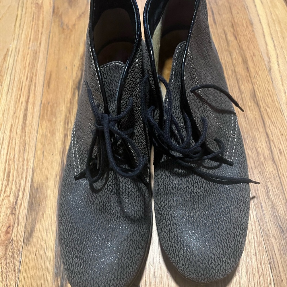 Wolky Walking Boots Black Leather Lace-Up Ankle Boots EU 38 - Picture 2 of 5